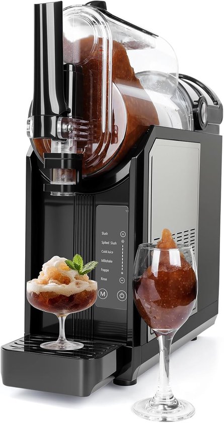 5-in-1 granita-machine voor thuis, 3,0 l slushmachine met 5 programma’s, instelbare temperatuur, automatische reiniging, granita’s, ijscocktails, milkshakes, frappés, ijskoude wijn, klaar in 15 tot 40 minuten van Merkloos