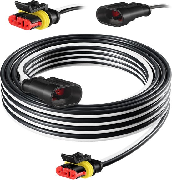 5 meter oplaadkabel voor transformator, voeding en laadstation, compatibel met Husqvarna Automower 320 330x 2013-2015, 105 305 310 315X 405X 415X 420 430X 2015+, voor Gardena 2016+ robotmaaier, 5M