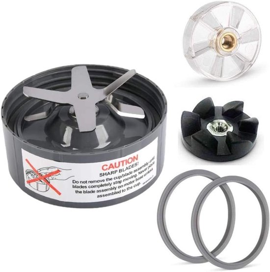 5-Piece Vervangingskit voor Nutribullet - Premium No Leakage Extractor Blade - Blade Gear - Top Base Gear - Silicone Seal voor Nutribullet Blender Onderdelen 600W/900W van Wadoy
