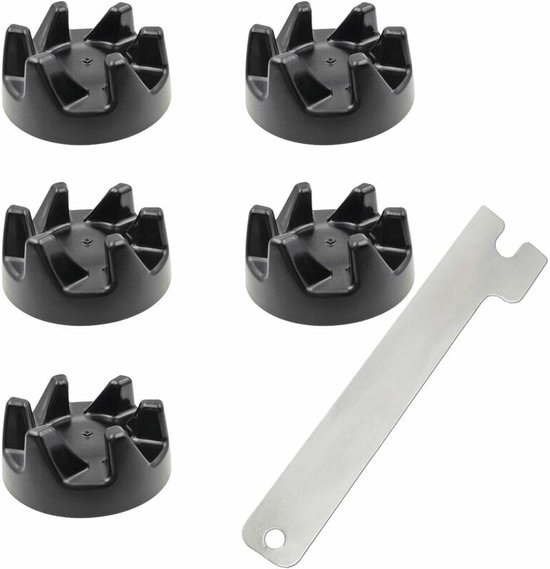 5 rubberen koppelingsstukken Geschikt Geschikt voor mixers met demontagegereedschap, Geschikt Geschikt voor KitchenAid 9704230 van Merkloos