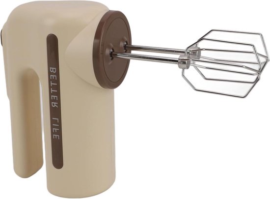 5 snelheden mixer - opladen via USB - lange batterijduur - roestvrij staal - eivloeistof deegboter van Merkloos