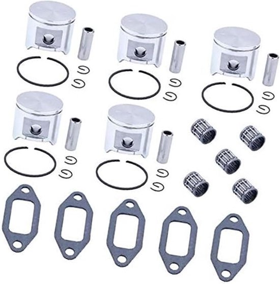 5 x (48mm) Zuigerveer Naaldlager Demper Pakking, for Husqvarna, 365 365XP 365 Special Kettingzaag #503691371 zuigerveer voor tuinmachines