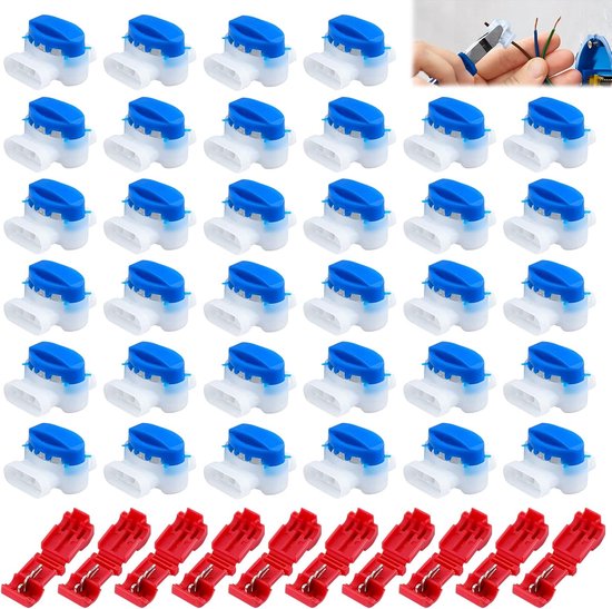 50 stuks kabelverbinders met gel, aansluitklemmen voor robotmaaier
