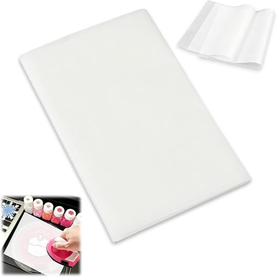 50 Stuks Zekering Kraal Ijzerpapier, Zekeringkralen Strijkpapier, Hermostabiliteit Strijkpapier, Transparant Wit, 30 × 20 cm, Beschermt Steekkralen En Strijkijzer Bij Het Verw