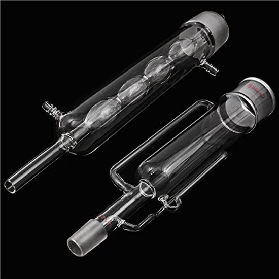 500 ml Soxhlet Extractor met Condensator - 2 stuks Fractionskolom van Merkloos