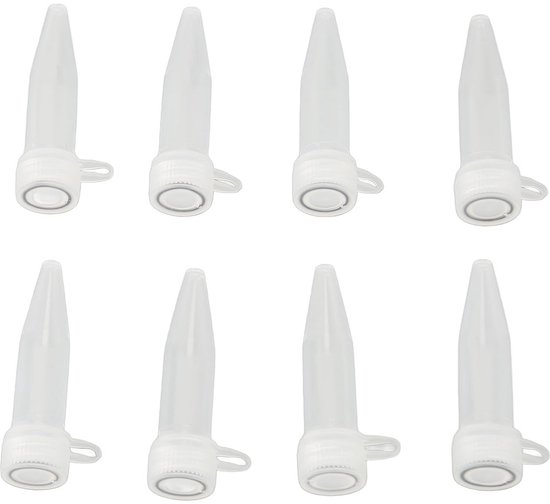 500 stuks Microcentrifugebuisjes 1,5 ml met Puntige Bodem - Lekvrij Polypropyleen Laboratoriumbuisjes van Merkloos