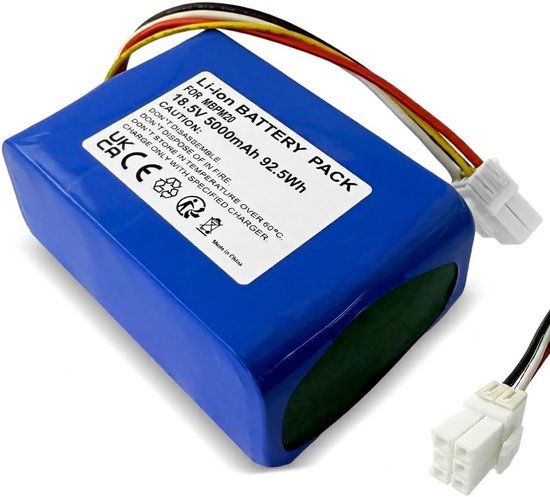 5000mAh robotmaaier vervangende accu voor Dreame A1 A2 Pro, MOVA M600 M1000, ViAX 250/500, LiDAX Ultra 800/1200/1600, vervangt MBPM20 MBPA14 (100Wh, Li-Ion)