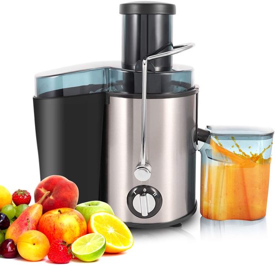 500ml Citruspers voor Fruit en Groenten, 400W sapcentrifuge Sapcentrifuge in roestvrij staal met dubbele snelheidsregeling 27 x 17,5 x 33 cm EU 220V van Merkloos