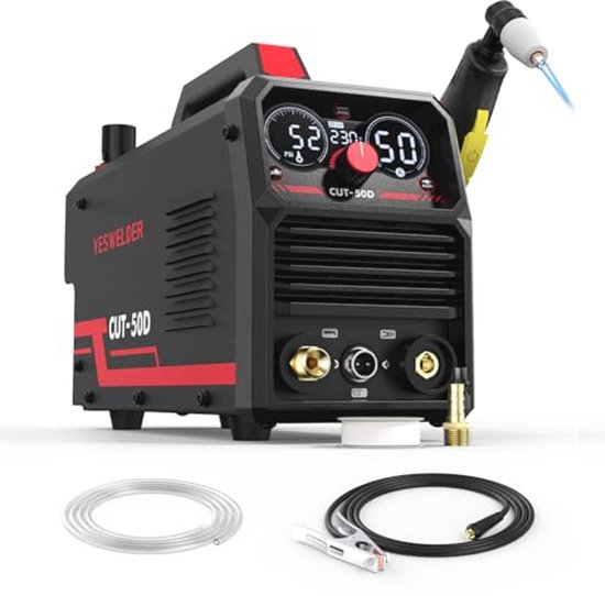 50Amp Plasmasnijder met LED Digitaal Display - Max. snijdikte 20mm, 230V