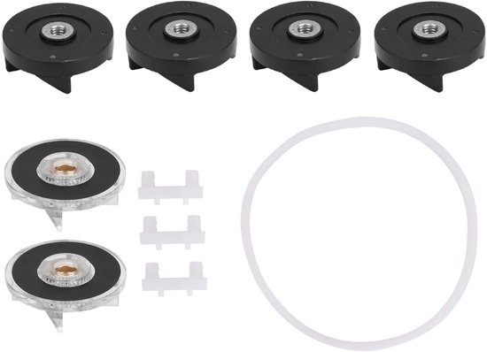 6 basistandwielen en vervangingsonderdelen Geschikt voor de Magic 250W sapcentrifuge. van Merkloos