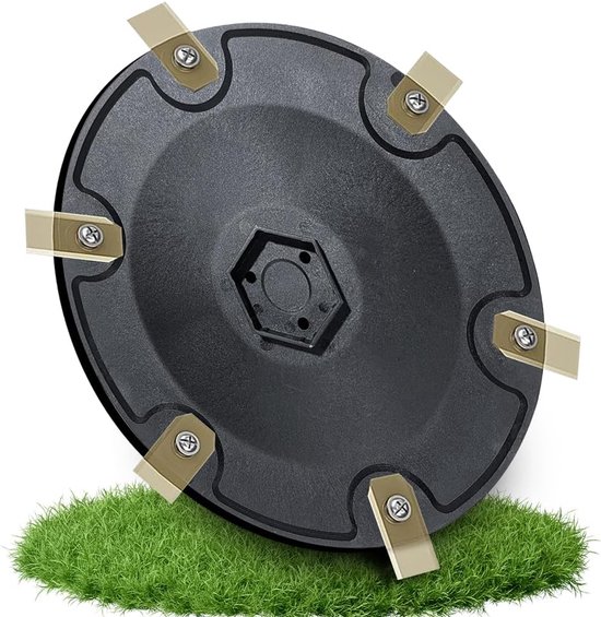 6-delige messenschijven, compatibel met ECOVACS Goat O500, O800, O1200, G1-800, G1-2000, G1, robotmaaier, messenschijf, grasrobot, draaischijf, premium maaischijf van glasvezelversterkte