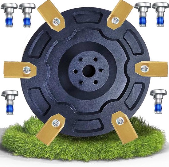 6-delige messenschijven compatibel met Segway Navimow H-serie H500E, H800E, H1500E, H3000E-VF - robotmaaier, premium maaiplaat van glasvezelversterkte kunststof voor 6 messen