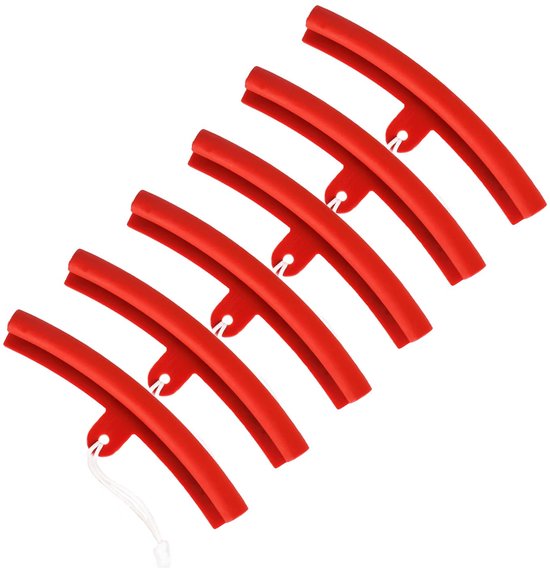 6 stuks velgenbeschermers, bandenmontage velgrandbescherming, rubberen velgenbeschermers voor alle gangbare