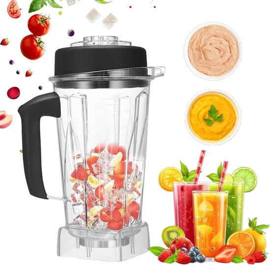 64oz Vervangende Blender Pitcher voor Vitamix 5000, 5200 en 6300 - Duurzaam, Gemakkelijk Schoon te Maken en Geschikt voor Smoothies
