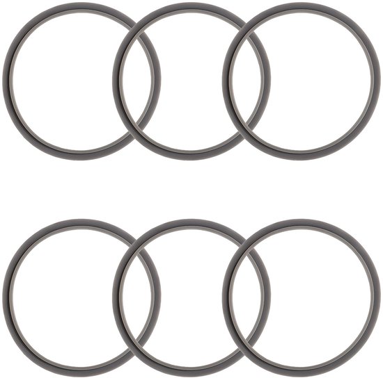6Pcs Vervangende Blender Gasket voor Nutribullet 600W/900W - Siliconen Sealing Ring