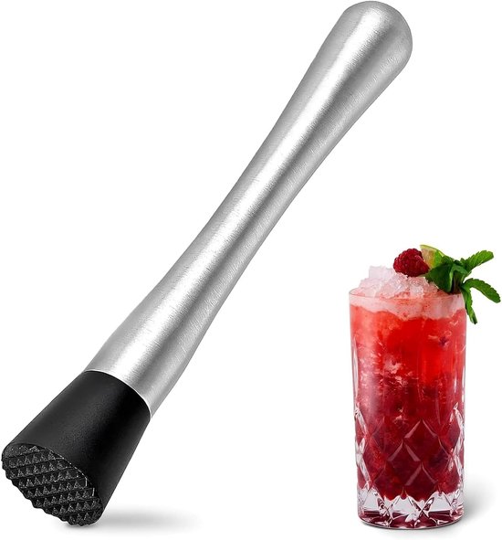 8-inch Professionele Cocktail Masher Set Met Roestvrij staal Masher Vintage Cocktail Set Icebreaker Cocktail Set Bartender Set (Geschikt voor Home Bars)
