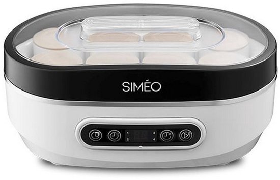 8 potten 20w yoghurtmaker - simeo - yva640 van Merkloos