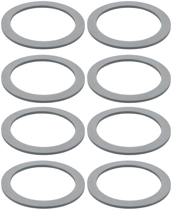 8 Stuks Blender O-Ringen voor Vervanging, Rubber Grijze O-Ringen voor Goede Afsluiting en Compatibiliteit met Diverse Blender Merken