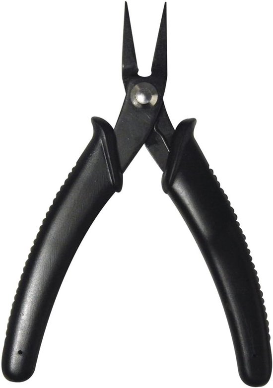 8954100 platte ronde tang voor sieraden, 13,5 cm, 1 stuk op blisterkaart