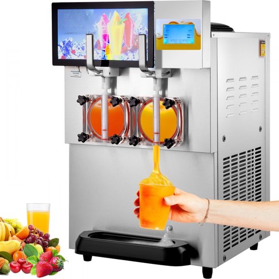 8L Commerciële Slush Ijsmachine Ijsmachine Slushy 1800W slush machine van Merkloos