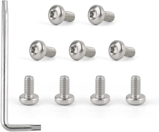 9 roestvrijstalen schroeven voor Mammotion LUBA en YUKA robotmaaiers, Mammotion accessoires, inclusief sleutel