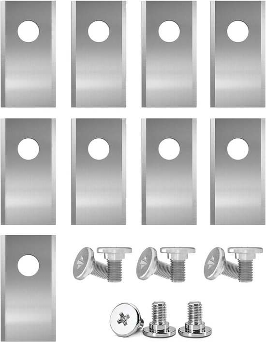 9 stuks messen voor Parkside robotmaaier PMRA PMRDA reservemessen roestvrij staal robotmaaier metalen reservemessen schroeven Einhell accessoires reserveonderdelen