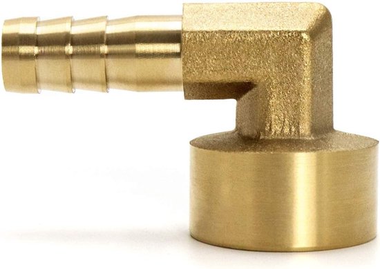 90 Graden Bocht Messing, Messing Tuinslangmondstuk, 10mm x G1/2, 2 Stuks voor Tuin en Irrigatie