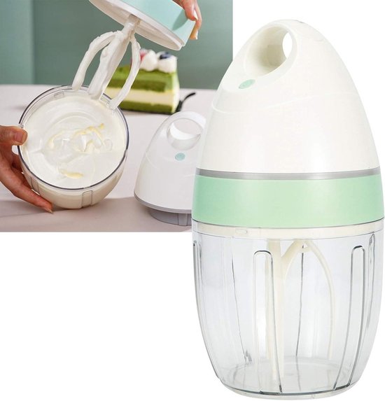 900ml Small Stand Electric Egg Beater Mini Mixer Frother - Perfect for Cream Coffee Matcha Hot Chocolate van Merkloos