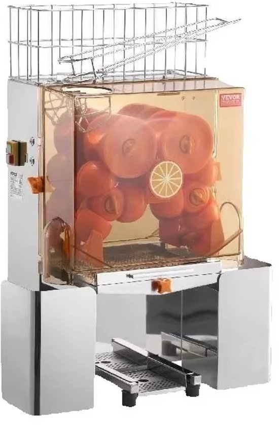 Aafinity Elektrische Citruspers – Sinaasappelpers Elektrisch 120W – RVS Sinasappelpers met Grote Vulopening 55–80 mm – Professioneel voor Restaurants en Winkels van Merkloos