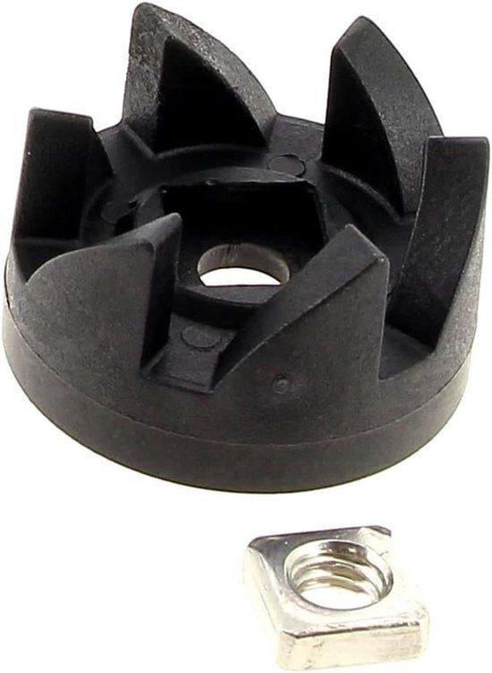 Aandrijfas Blender - Mixer Onderdeel - Apparaat Repareren - Origineel Onderdeel - 2.5 x 2.5 x 1.5 cm - Zwart