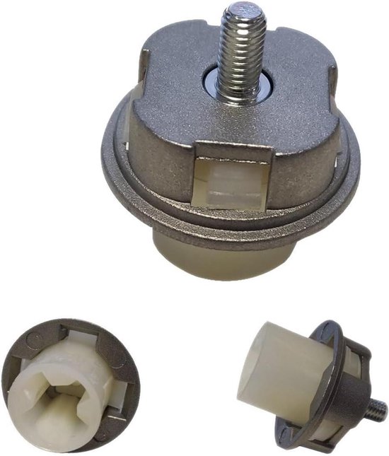 Aandrijfas Keukenmachine - Motoras Keukenmixer - Apparaat Repareren - Origineel Onderdeel - 4 x 3 x 3 cm - Zilver