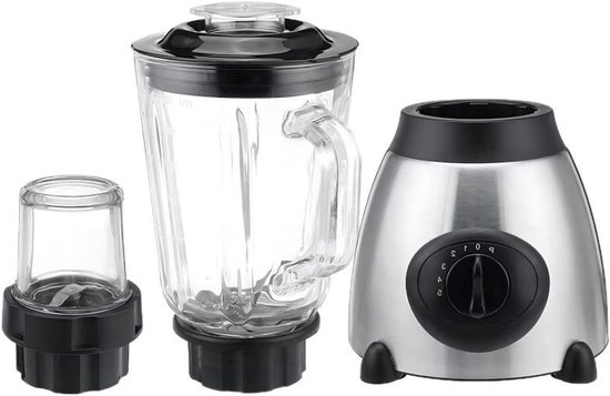 Aanrecht Blenders | Kruidenmaker En Keukenmachine Met Verwisselbare Glazen Beker - Voedselmixer Voor Binnenhuis - Voor Thuis Gezin Vrienden En Volwassenen In De Keuken