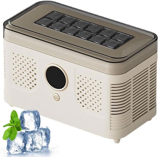 Aanrecht ijsmachine - Mini ijsmaker - Snelle ijsblokjes - Compact werkbladontwerp - 12 blokjes/batch - Wit