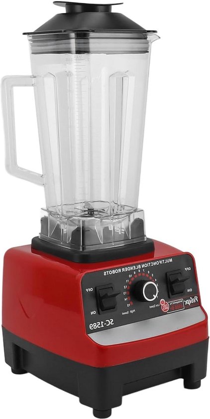 Aanrechtblender 4500W - 18 Liter - 15 Snelheden - Huishoudelijke Multifunctionele Keukenmachine - 6 Roestvrijstalen Messen - Vlees Ijs Fruit - Professionele Blender . van Merkloos