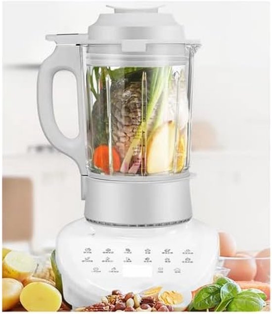 Aanrechtblender - Smoothie Blender - Gezonde Dranken Maken - LCD Touchscreen - 1750 ml - Wit