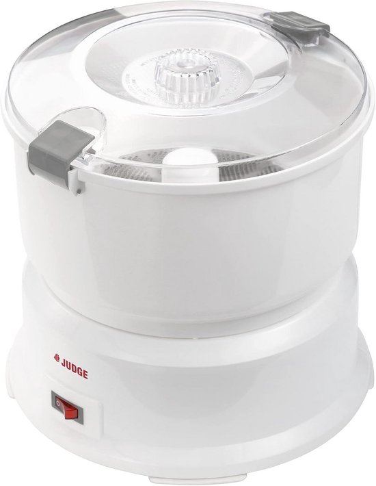 Aardappelschilmachine - Automatische schiller - Snel groenten schillen - Eén-aanraak bediening - 28 x 28 x 29 cm - Wit