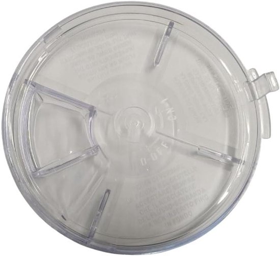Accessoire Foodprocessor - Deksel Keukenmachine - Keukenwerk Vereenvoudigen - Origineel Onderdeel - 17.78 cm - Transparant