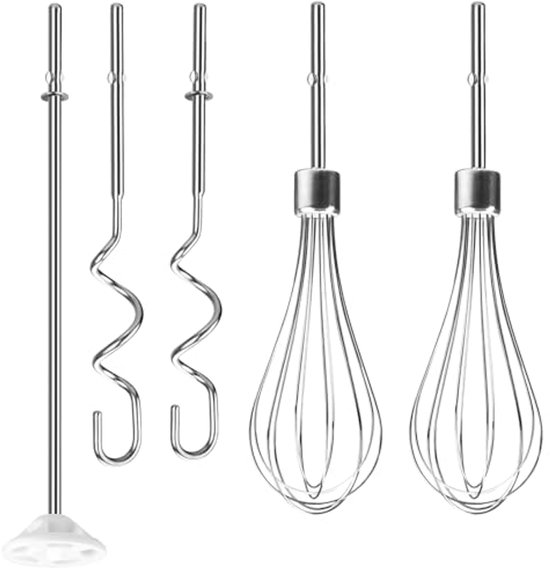 Accessoires voor Handmixers - Set van 5 Roestvrijstalen Hulpstukken voor Koken en Bakken