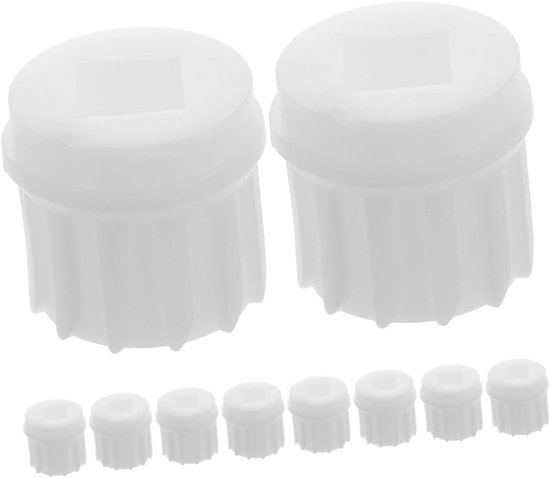 Accessoireset Vleesmolen - Vleesonderdelen Set - Vlees Bereiden - Duurzaam PP Materiaal - 10 Stuks - Wit