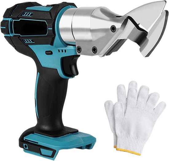 Accu Scharen voor Blik, Elektrische Schaar met 360° Draaikop, Max. 2 mm Snijdikte voor Blik, Tapijt, Stof en Leer, Ideaal voor Klussen en Creatieve Projecten