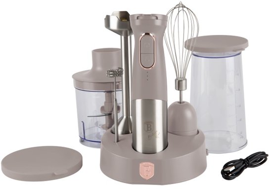 Accu-staafmixer 200 W Taupe Collection