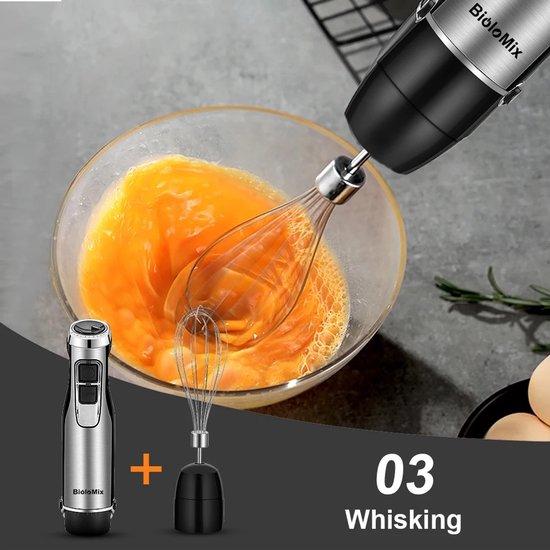 ACEP 4 In 1 Krachtige handmixer - 1200W - Blender - Blender smoothie - Mixer - Staafmixer - Handmixer - Keukenmachine van Merkloos