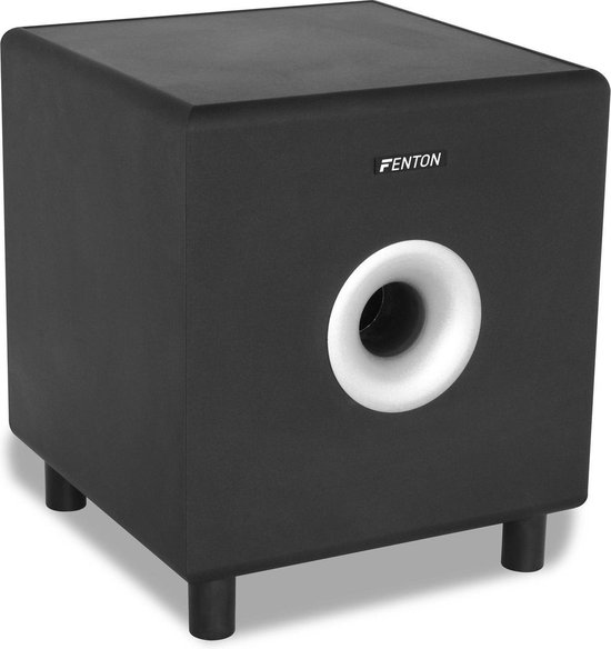 Actieve Subwoofer met Versterker - Fenton SHFS08B - 8 Inch - Voor Home Cinema - 200 Watt van Fenton