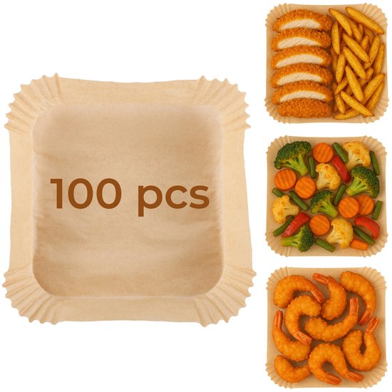 Adler - Airfryer Papierinzet - 23cm - Wegwerpbare Vettenbouw - Milieuvriendelijk