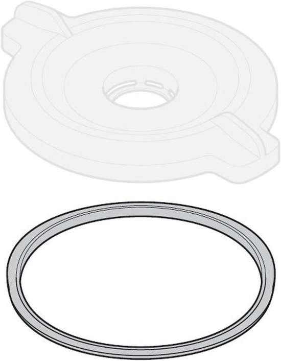 Afdichtingsring Mengkom - Dekselring Keukenmachine - Veilig Koken - Perfecte Pasvorm - 2.54 cm - Transparant