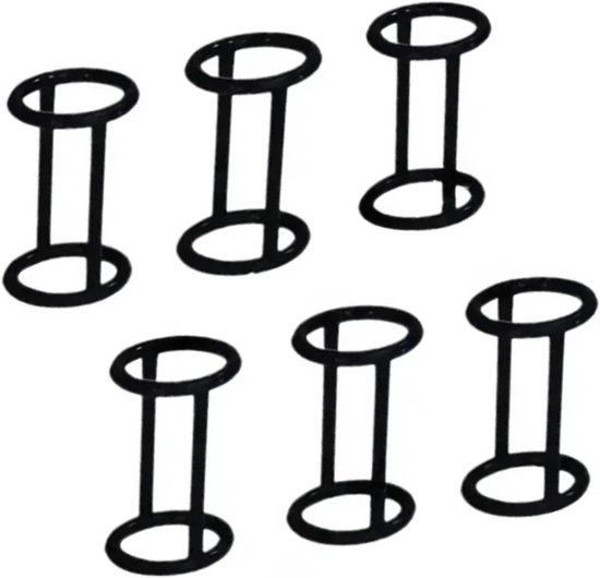 Afdichtingsset Ijsmachine - O-ring Klepsteel - Ijsmachine Onderhoud - Lekvrije Componenten - 6-delig H-type - Transparant van Merkloos