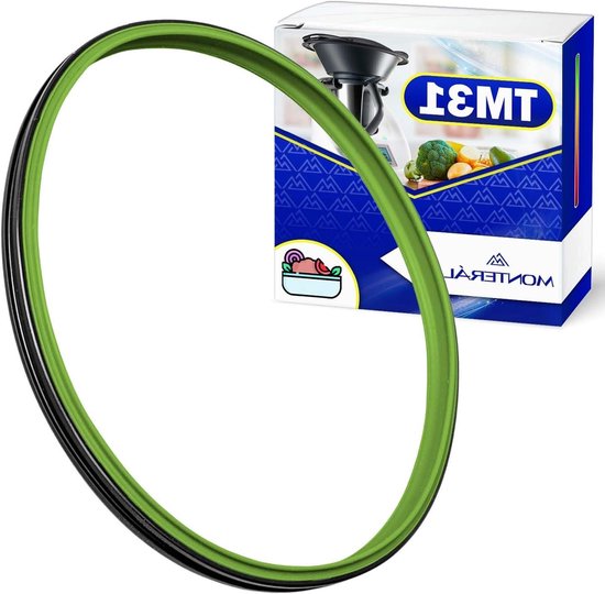 Afdichtring Mixbeker - Afsluitring Keukenmachine - Lekvrij Koken - Aansluitend op deksel - Ø 184 mm - Grijs