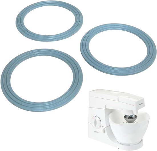 Afdichtringen Mixer - Keukenmachine Onderdelen - Voorkom Lekken - Speciaal Ontworpen - 3 Stuks - Zwart