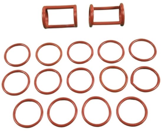 Afdichtringen Set - Reserveonderdelen Pakkingen - IJsmachine Onderhoud - Hoge Kwaliteit Materiaal - 16 Stuks - Rood