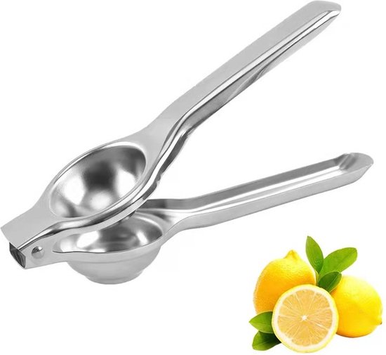 Afecto RVS citroenpers | citroenknijper | limoenpers | juicer- limoenknijper rvs van Merkloos